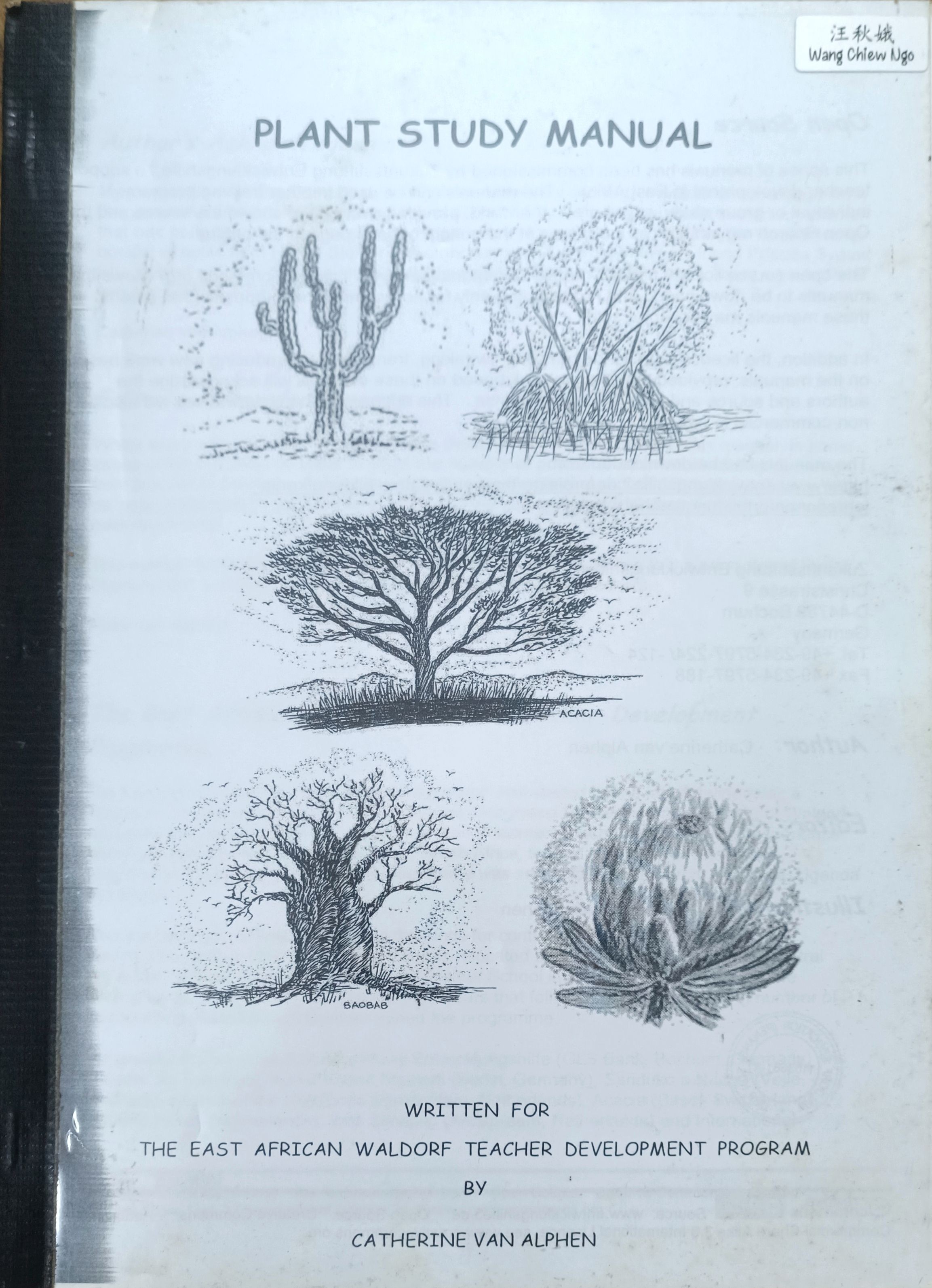 Plant Study Manual